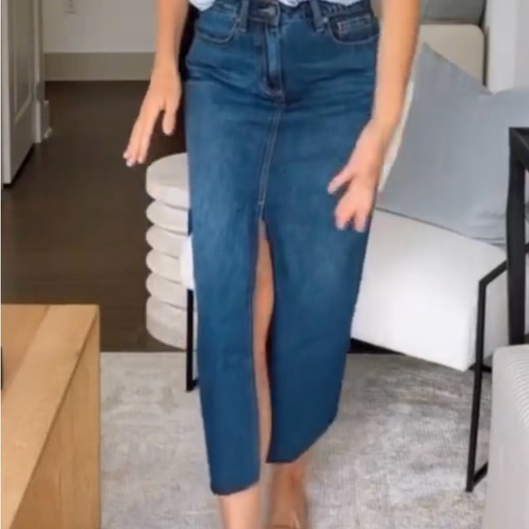 VICI Dark Wash Denim Skirt - Picture 6 of 10